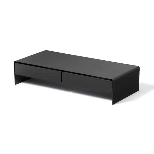 Wide Steel Monitor Stand with Dual Drawers - Image 2