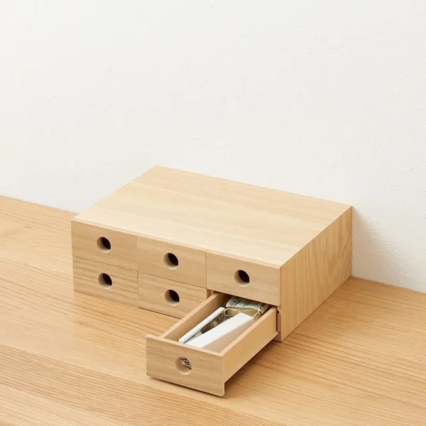 Wooden Storage Unit with 6 Drawers - Image 8