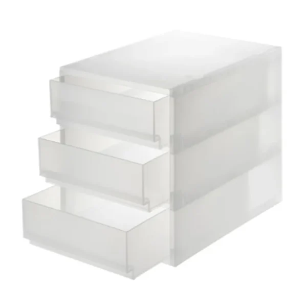 Polypropylene Drawer Box - 3-Tier A4, Stackable