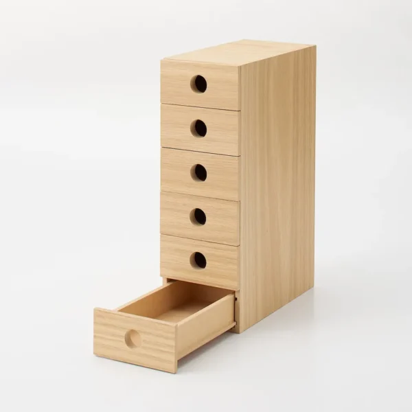 Wooden Storage Unit with 6 Drawers - Image 3