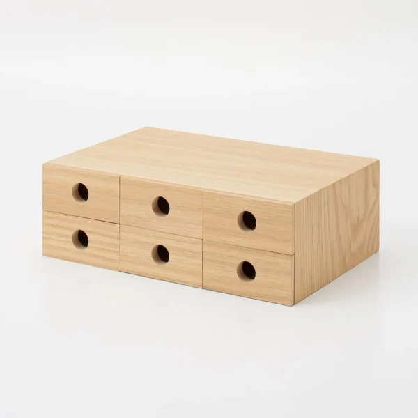 Wooden Storage Unit with 6 Drawers - Image 5